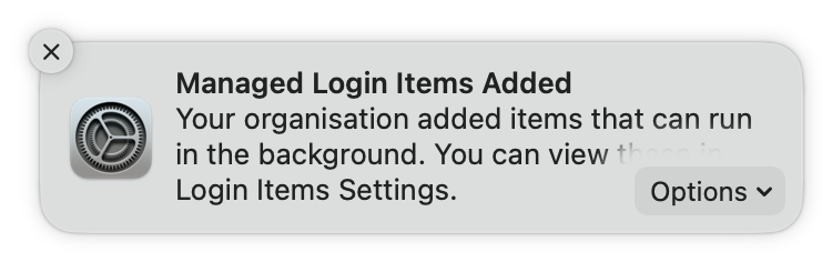 Managed Login Items