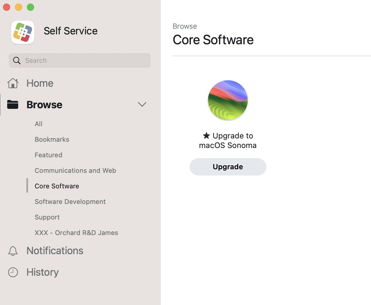 Self Service Upgrade Sonoma