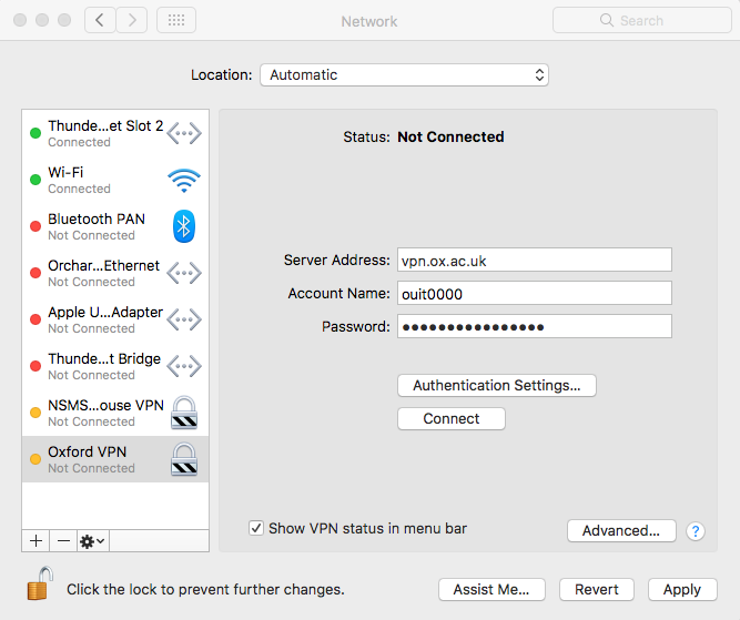 Network Settings